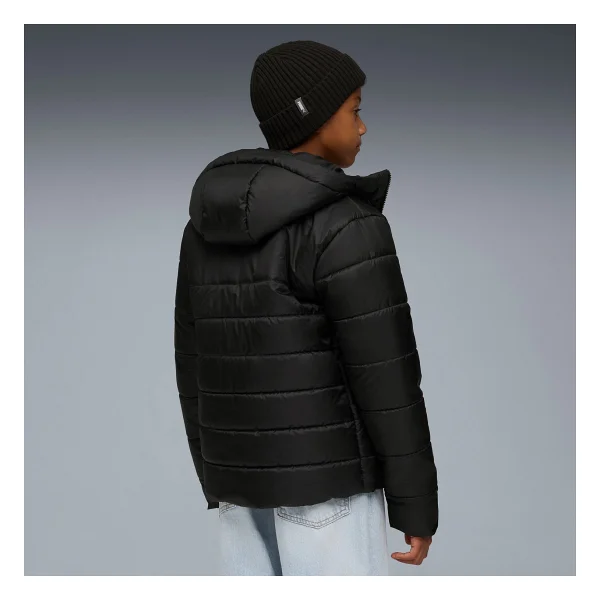 Puma Essentials 685226-01 Kapüşonlu Siyah Çocuk Şişme Mont - Görsel 2