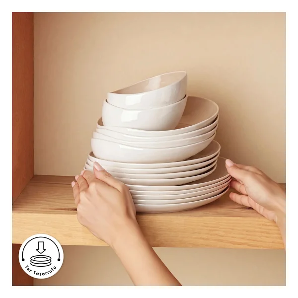 Karaca Earth Collection Rise 55 Parça 12 Kişilik Yemek Takımı - Görsel 9