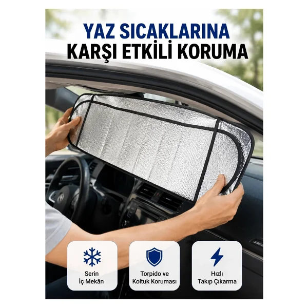 Sünger Izolasyonlu Katlanabilir Güneşlik - Görsel 6