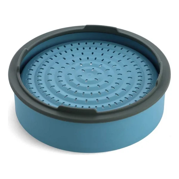 GreenPan Steamy Mavi 24 cm Buharda Pişirici - Görsel 3