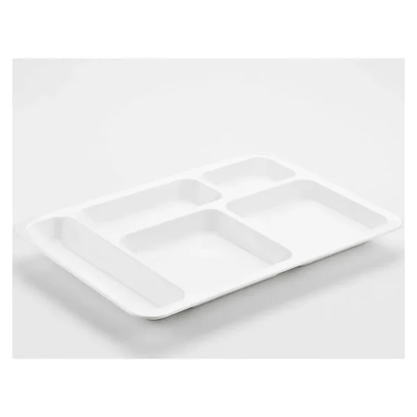 Avangart Mutfak Kırılmaz Tabldot Tabak, Self Servis, Yemekhane, Okul Tabağı, 5 Bölmeli Tabak, Tabilot, Tabildot, Lokanta - Görsel 6