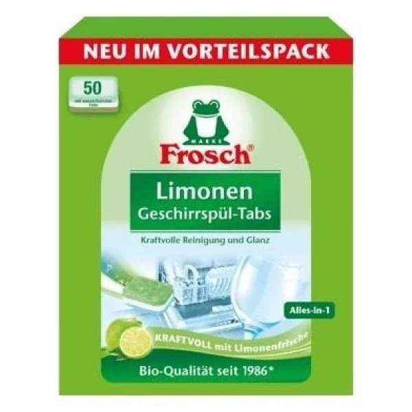 Frosch Yeşil Limon Kokulu 50'li Bulaşık Makinesi Tableti - Görsel 2