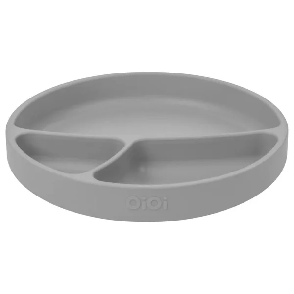 OİOİ Vakum Tabanlı Porsiyon Mama Tabağı Gri - Görsel 8