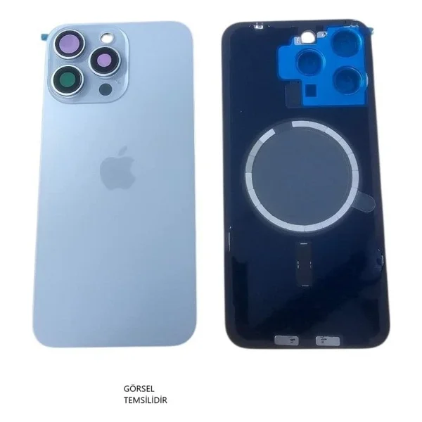 İphone 15 Pro Arka Pil Kapağı Full Nfc Li Lensli- - Görsel 2