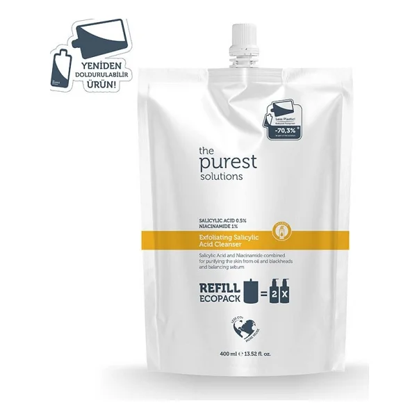 The Purest Solutions Exfoliating Salisilik Asit Refill 400 ml Yüz Temizleme Jeli - Görsel 2