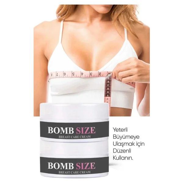 Bombsize Kadınlara Özel Göğüs Geliştirici Dolgunlaştırıcı Bakım Kremi 50 ml x 3 Adet - Görsel 2