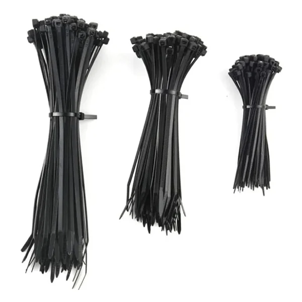 tek-iş Plastik Kablo Bağı Cırt Kelepçe Set 100 mm - 150 mm - 250 mm X 2.5 mm Siyah (20 şer adet X 3) 60 Adet - Görsel 3