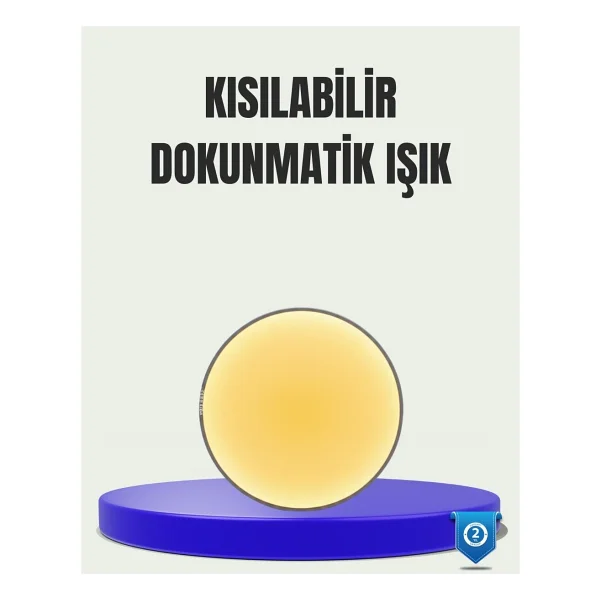 LED Hareket Sensörlü Gece Lambası Kablosuz Duvar Tipi - Görsel 6