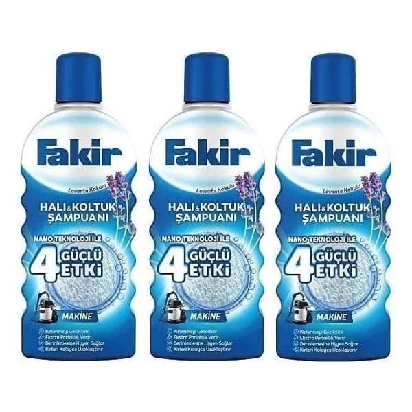Halı Şampuanı Lavanta (Makineler Için) 1000 ml x 3 Adet - Görsel 2