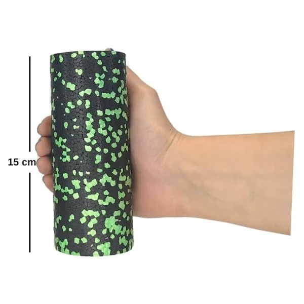 2'li Set Mini ve Mikro Foam Roller (Siyah + Yeşil) - Görsel 3