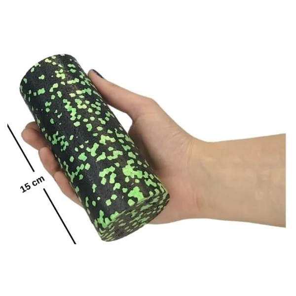 2'li Set Mini ve Mikro Foam Roller (Siyah + Yeşil) - Görsel 4