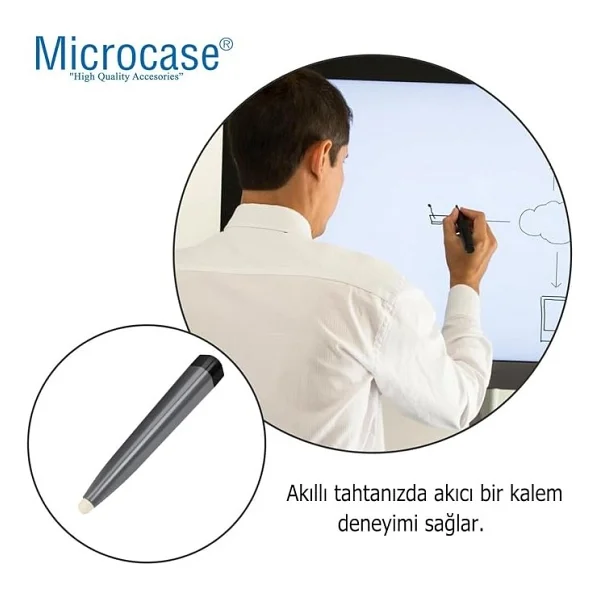 Microcase Taşınabilir Hassas Ekran Dokunmatik Keçe Uçlu Akıllı Tahta Kalemi -al4822 2 Adet - Görsel 4