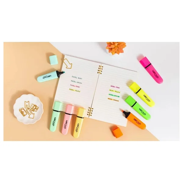 Bic Marking Flat Sarı Fosforlu Kalem - Görsel 6