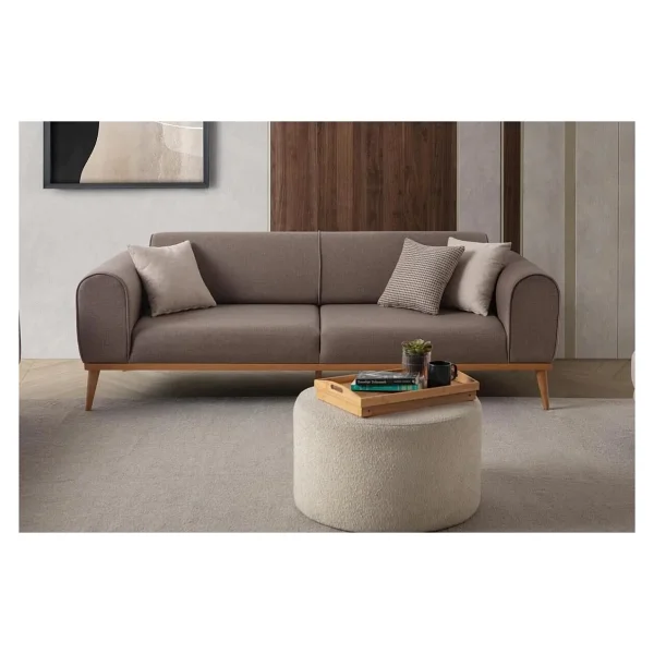 Edsy Home Rebull 3+3+1 Koltuk Takımı Krem Renk - Bej - Görsel 7
