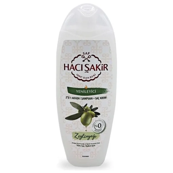 Hacı Şakir Zeytinyağlı Yenileyici 2'si 1 arada 500 ml Şampuan - Görsel 2