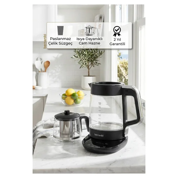 Bernardo Roma 2200 W Dijital Cam Çay Makinesi - Görsel 6