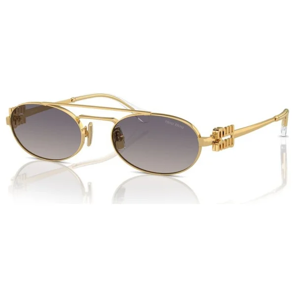 Miu Miu Logo 54ZS 5AK30C Gold-Grey Kadın Güneş Gözlüğü - Görsel 2