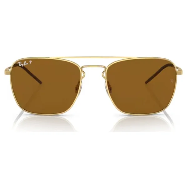 Ray-Ban 3588 925083 Gold-Dark Brown Polarize Erkek Güneş Gözlüğü - Görsel 3