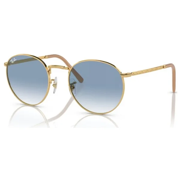 Ray-Ban New Round 3637 001/3F Gold-Blue Güneş Gözlüğü - Görsel 2