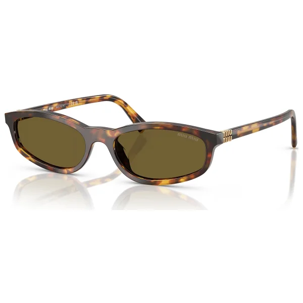 Miu Miu Regard A06S 14L09Z Honey Havana-Dark Brown Kadın Güneş Gözlüğü - Görsel 10