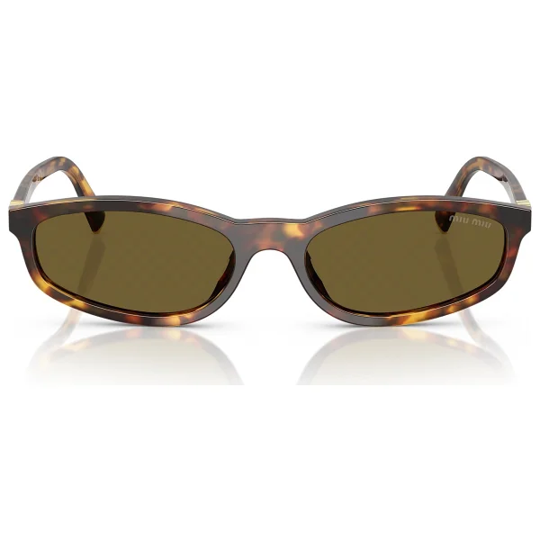 Miu Miu Regard A06S 14L09Z Honey Havana-Dark Brown Kadın Güneş Gözlüğü - Görsel 3