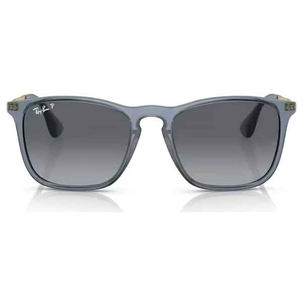 Ray-Ban Chris 4187 6592T3 Transparent Blue-Grey Polarize Güneş Gözlüğü - Görsel 4