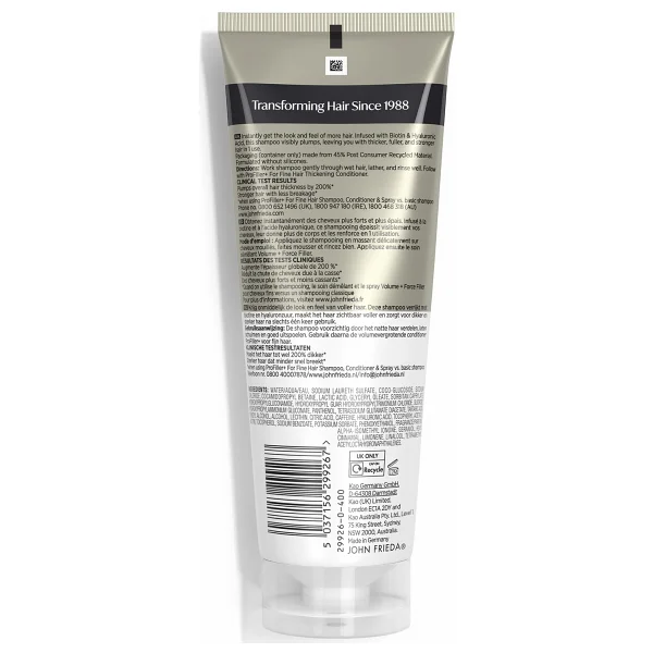 John Frieda Profiller+ Thickening Şampuan 250 ml - Görsel 4