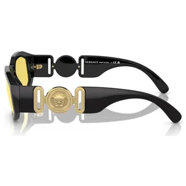 Versace Medusa Biggie VE4361 GB185 Black-Yellow Güneş Gözlüğü - Görsel 2