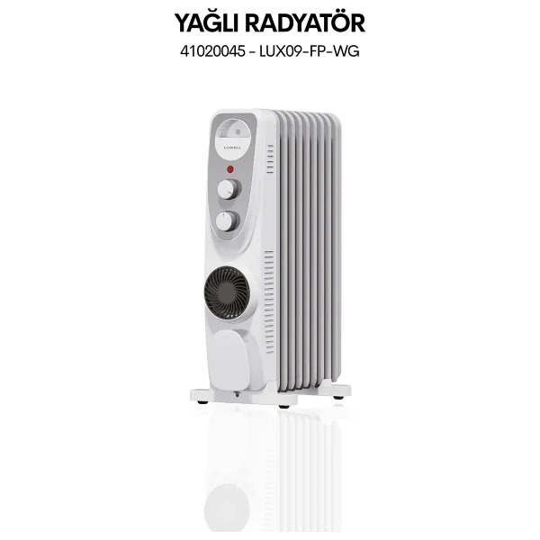 Luxell LUX09-FP 9 Dilim 2400 W Yağlı Radyatör - Görsel 6