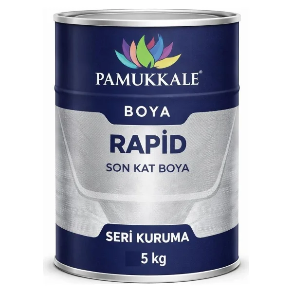 Pamukkale 1510 Rapid Endüstriyel Boya 5 Kg Mat Siyah - Görsel 3