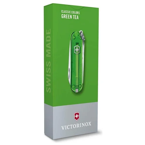 Victorinox Classic SD Transparent 0.6223.T41G Yeşil 7 Fonksiyonlu Çok Amaçlı Çakı - Görsel 4