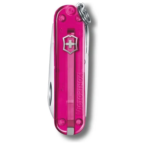 Victorinox Classic SD Transparent 0.6223.T5G Pembe 7 Fonksiyonlu Çok Amaçlı Çakı - Görsel 2