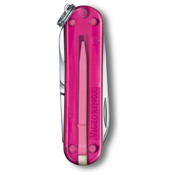 Victorinox Classic SD Transparent 0.6223.T5G Pembe 7 Fonksiyonlu Çok Amaçlı Çakı - Görsel 3