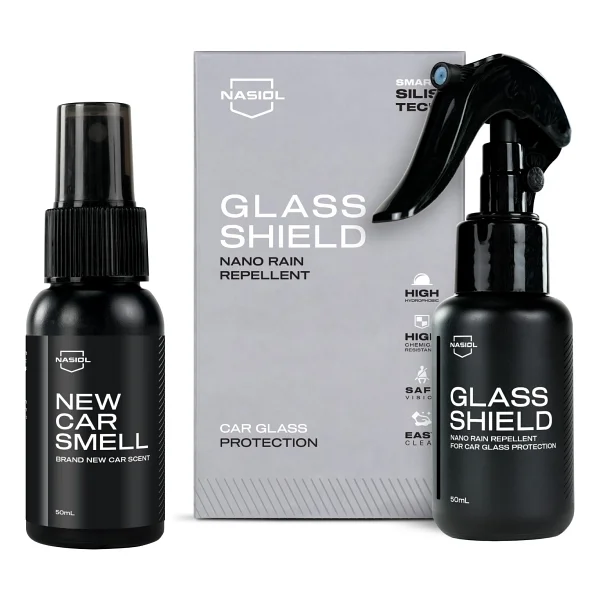 Nasiol -set 2-glasshield Nano Yağmur Kaydırıcı Ve New Car Smell Araç Kokusu 2'li Set - Görsel 4
