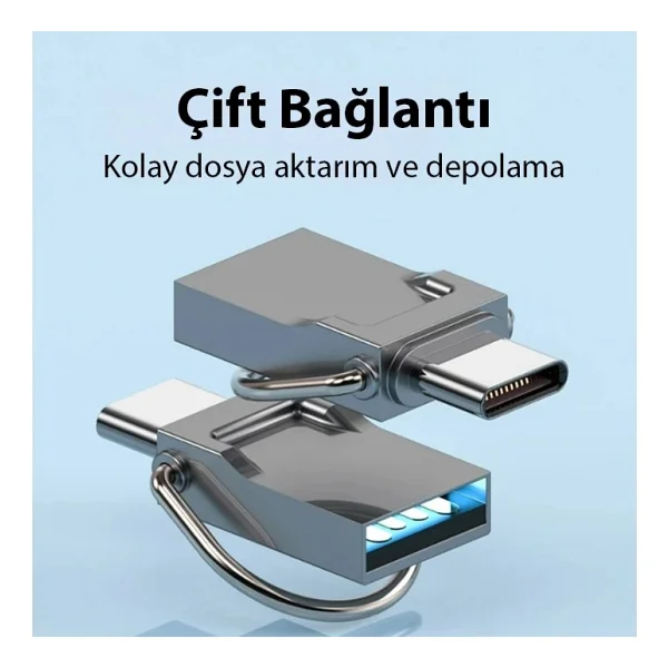 Ally 64Gb Type-C Usb Otg Flash Bellek - Usb 2.0 100Mb/S Flash Disk-(5775) - Görsel 3