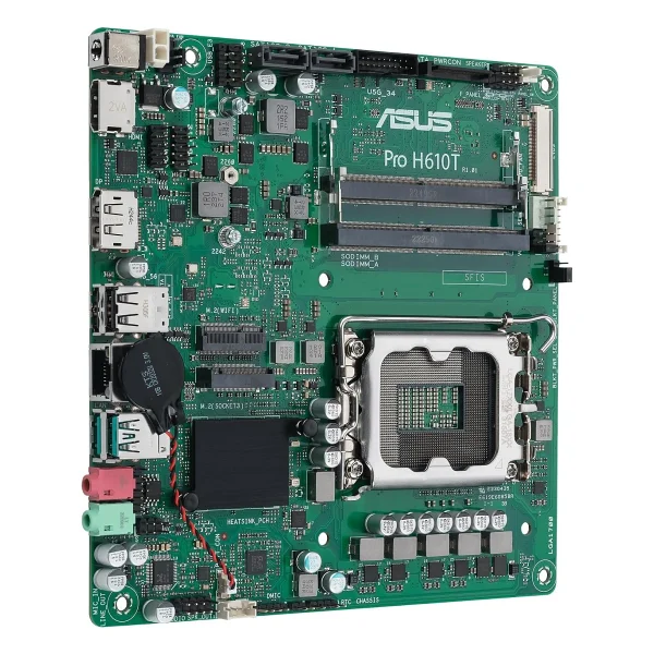 Asus Pro H610T-CSM Intel LGA1700 DDR5 Mini ITX Anakart - Görsel 5