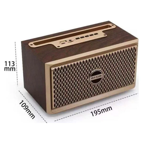 Powerstar XM-516K Bluetooth Nostaljik Radyo - Görsel 2