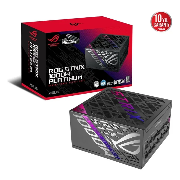 Asus ROG Strix Equalizer ROG-STRIX-1000P-GAMING-E Gen5.1 1000 W Power Supply - Görsel 2