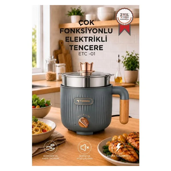 Torima ETC-01 Buharlı Pişirici - Görsel 6