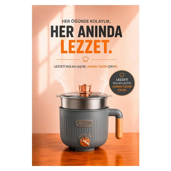 Torima ETC-01 Buharlı Pişirici - Görsel 5