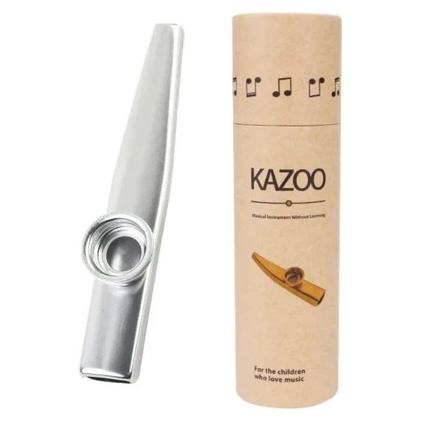 MK-01S Metal Kazoo Kutulu Alüminyum Alaşım Gri - Görsel 2