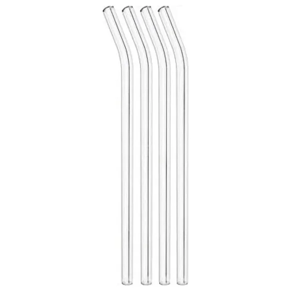 4 Adet Şeffaf Cam Pipet Eğimli Cam Pipet - Görsel 2