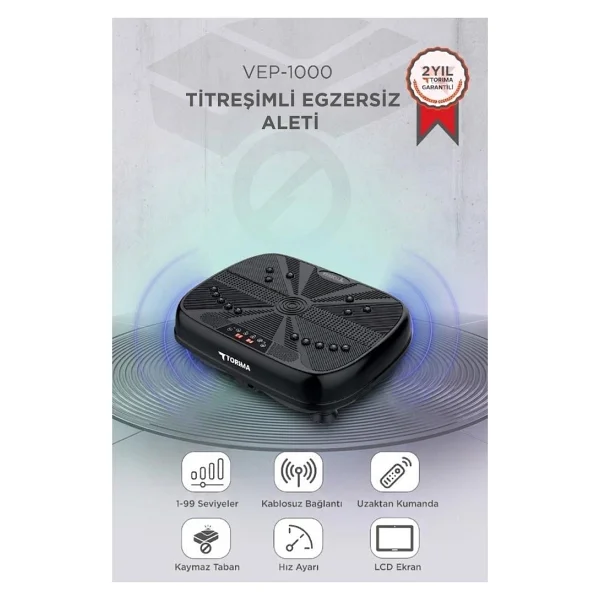 Torima VEP-1000 Programlı Titreşimli Kondisyon Aleti - Görsel 9
