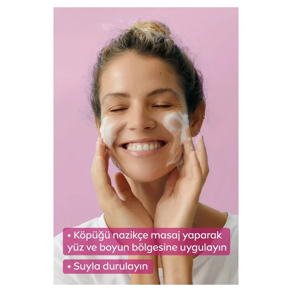 Nivea Aqua Rose Tüm Ciltler için 150 ml Yüz Temizleme Köpüğü - Görsel 5