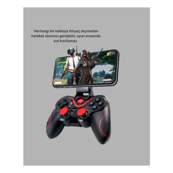 Bluetooth Kablosuz Gamepad Tv Pc Telefon Uyumluluğu Kolay Bağlantılı ( Lisinya ) - Görsel 3