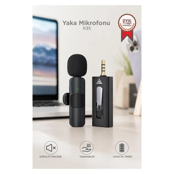 Torima K35 Kablosuz Yaka Mikrofonu - Görsel 5