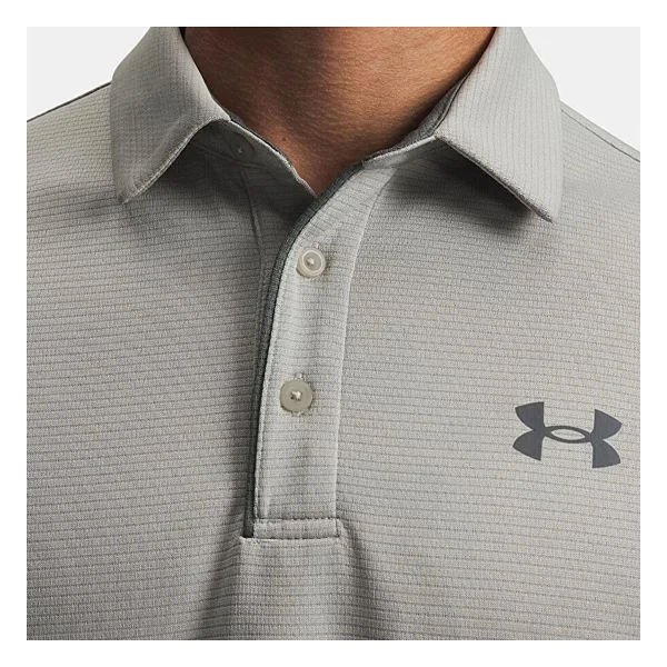 Under Armour Tech 1290140-069 Açık Gri Kısa Kollu Erkek Polo Yaka Tişört - Görsel 3
