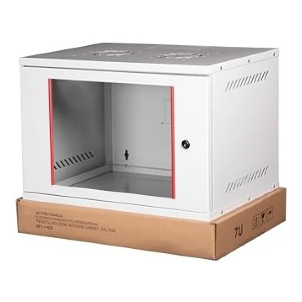 Lande 9U 19 Security Box Duvar Tipi Kabinet, Demonte, 542mm Genişlik, 400mm Derinlik, Açık Gri Renk - Görsel 6