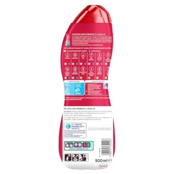 Excellence Duo Jel Bulaşık Makinesi Deterjanı 900ML 50 Yıkama Yağ Çözücü - Görsel 2