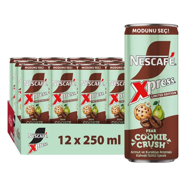 Nescafe Xpress Pear Cookie Crush 12x250 ml - Görsel 7